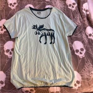 Lazy One Black and Cream Cotton Shirt